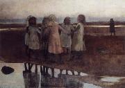 William Stott of Oldham The Kissing Ring oil painting artist